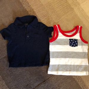 Sale 🎈3/$20 Oshkosh B’gosh and Baby Gap Tops size 3-6 months